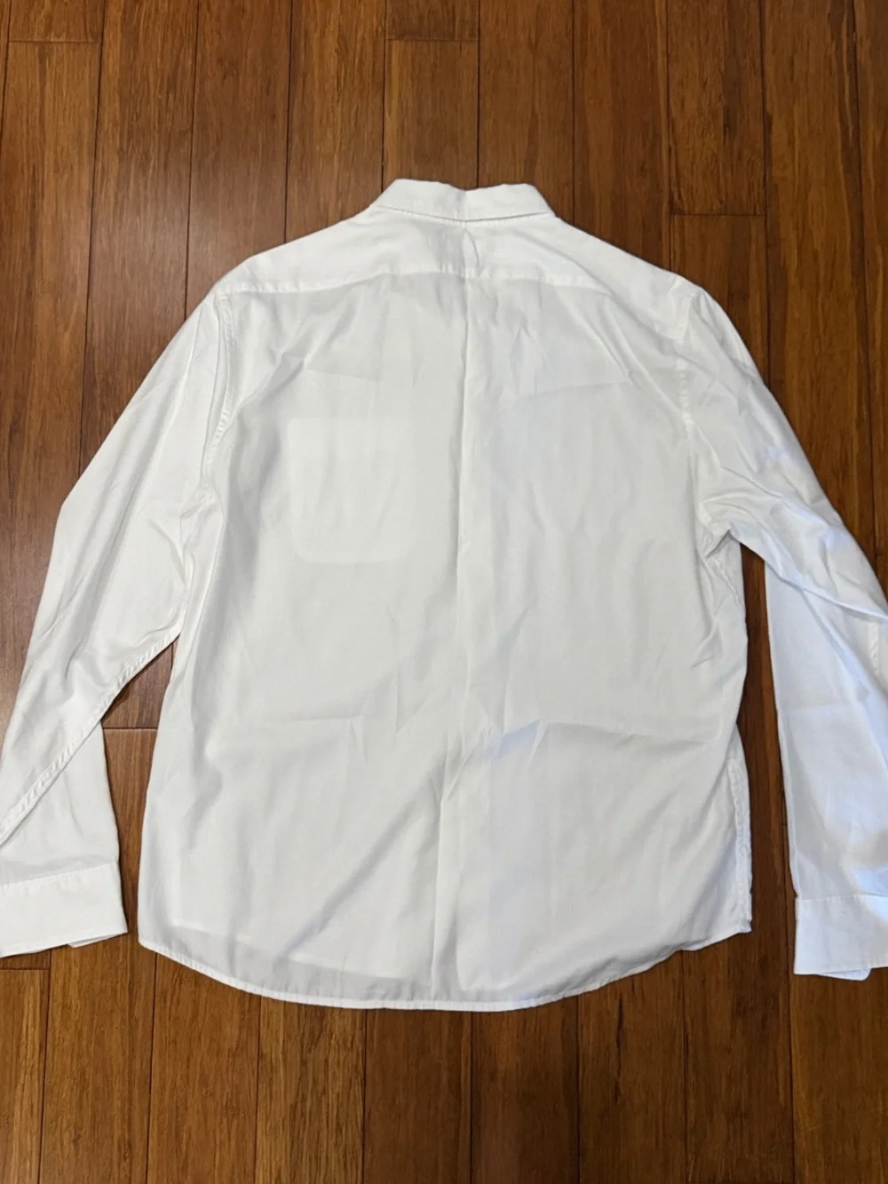 Banana Republic Oxford Slim Fit White Long-Sleeve Button-Up Dress Shirt L